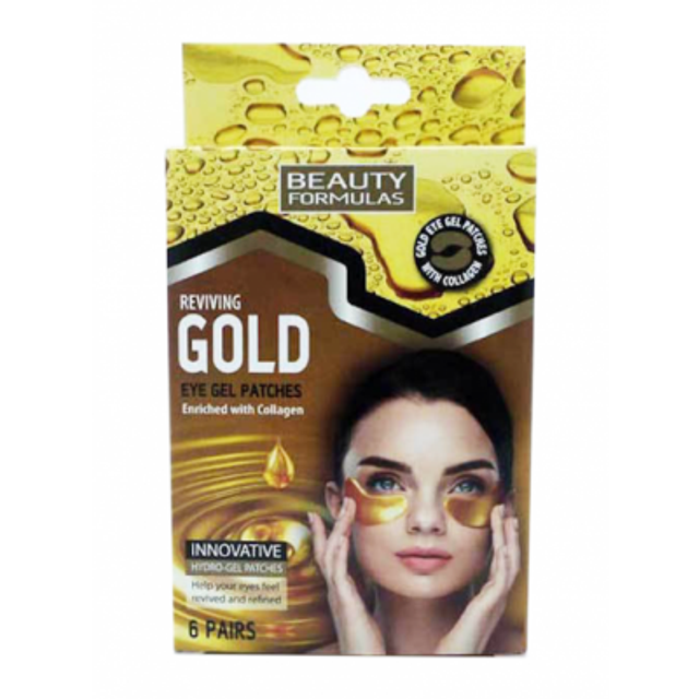 Beauty Formulas Gold Gel Øjenmaske 6 par