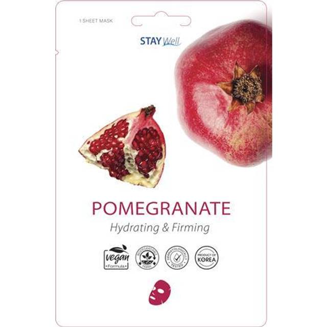 Stay Well Stay Well Vegan Sheet Mask Pomegranate 20 g