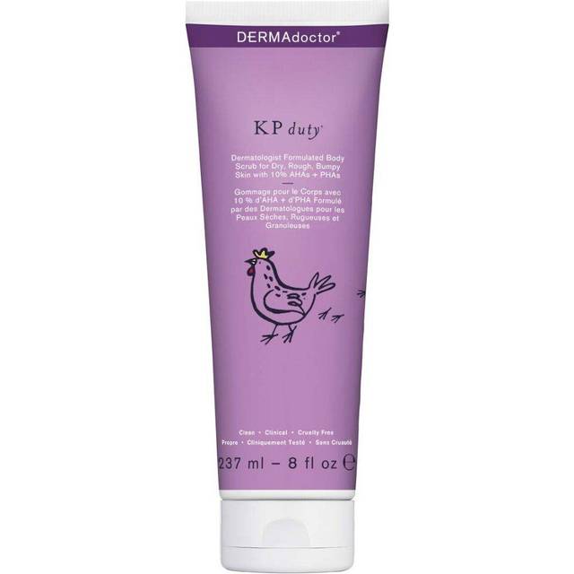 DERMAdoctor KP Duty Dermatologist Formulated Body Scrub for Dry, Rough, Bumpy Skin with 10% AHAs + PHAs
