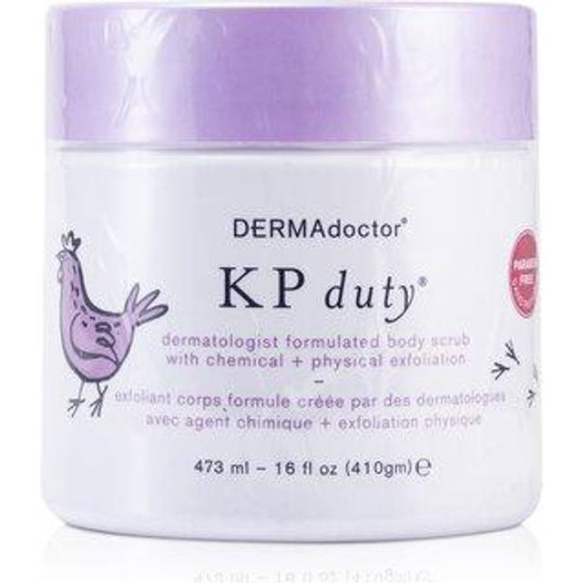 DERMAdoctor KP Duty Dermatologist Formulated Body Scrub for Dry, Rough, Bumpy Skin with 10% AHAs + PHAs