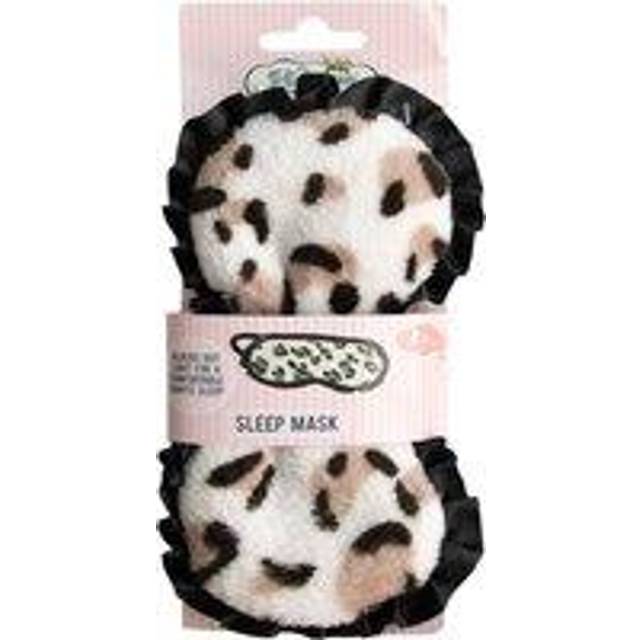 Plush Sleep Eye Mask Leopard Printed The Vintage Cosmetic Company Travel Gift