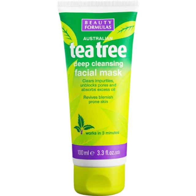 Beauty Formulas Tea Tree Deep Cleansing Ansigtsmaske 100ml