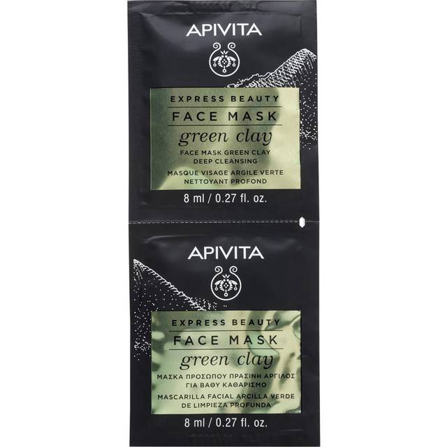 Apivita Express Beauty Deep Cleansing Face Mask with Green Clay 2X8 ml