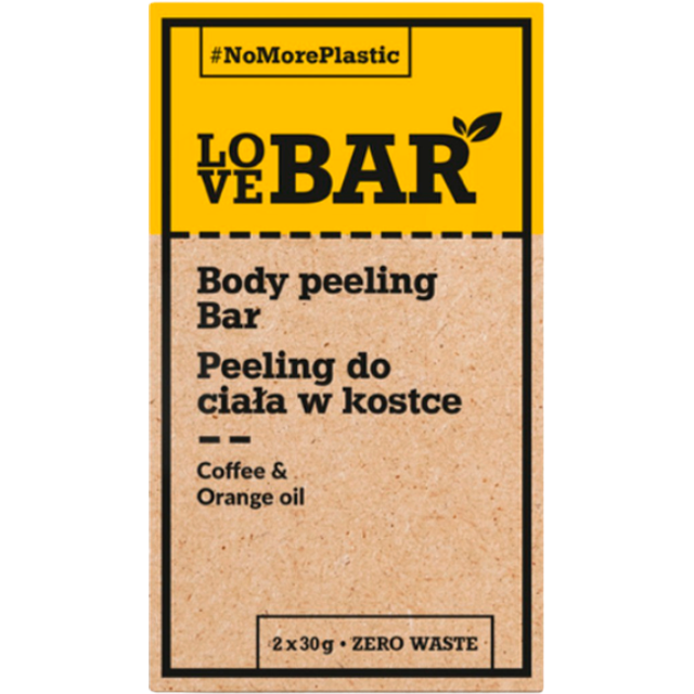 Love Bar Body peeling Bar m. Kaffe & Appelsin olie