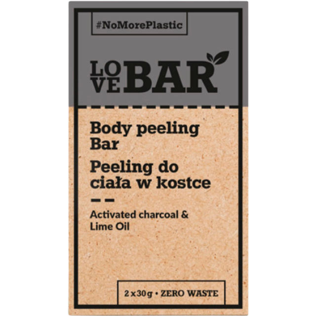 Love Bar Body peeling Bar m. Kul & Lime olie