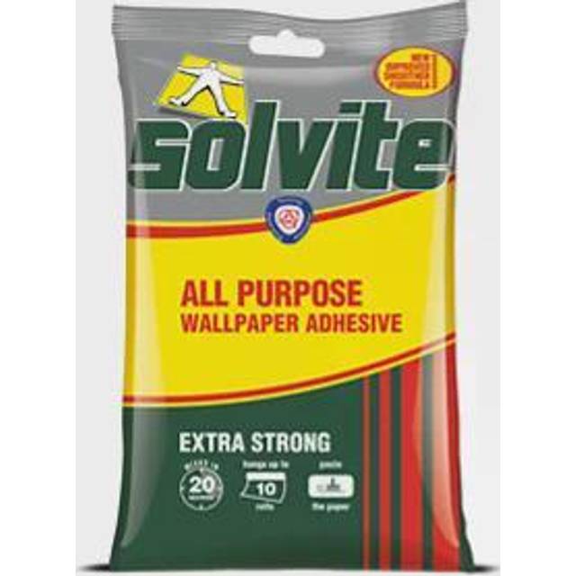 Solvite All-Purpose Extra Strong Wallpaper Adhesive, Hangs up to 10 Rolls, 185g