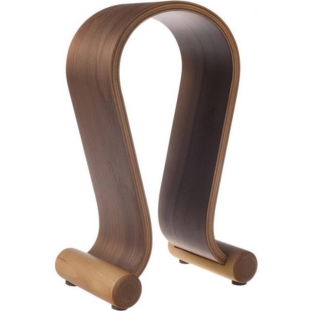 Maclean MC-815O universellt hörlursstativ av trä hörlurshållare hörlursstativ hållare hållare headset (ek)