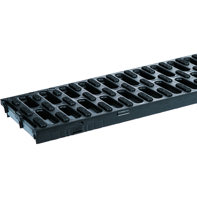 Aco hexdrain 100mm black plastic a15 raindrain grating