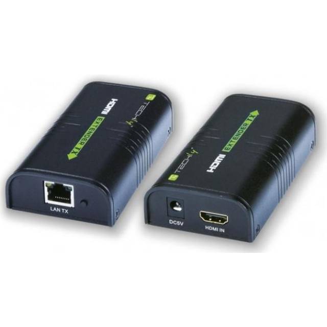 TECHly Amplifier / Splitter HDMI Over IP Network - sändare och mottagare - video/ljud/infraröd förlängare - HDMI
