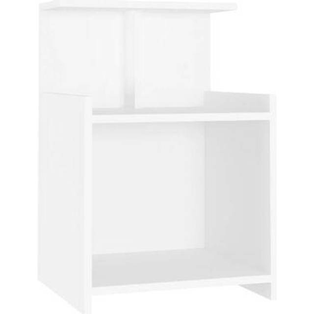 vidaXL Bed Cabinet Concrete Grey 40x35x60 cm Engineered Wood
