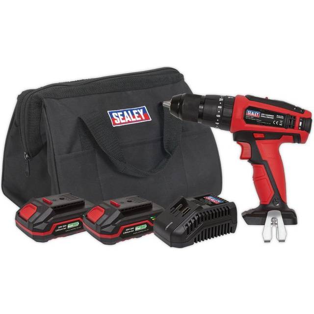 Sealey CP20VDDKIT Hammer Drill/Driver Kit Ø13mm 20V - 2 Batteries