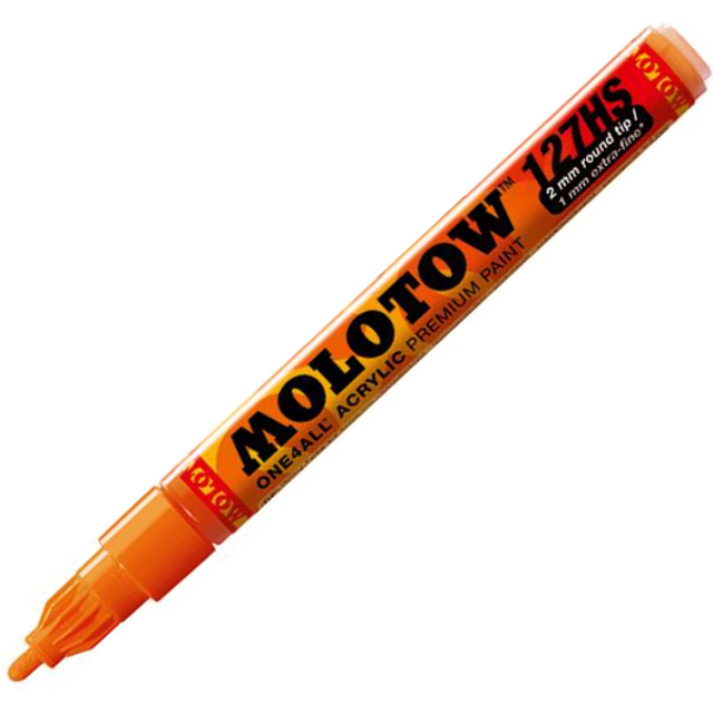 Molotow : One4All : 127HS : Acrylic Marker : 2mm : Dare Orange 085
