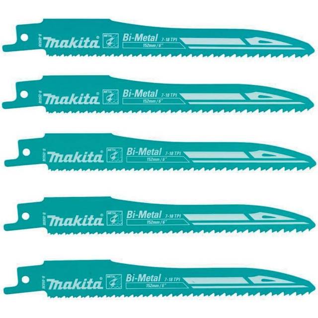 Makita Super Express Metal Cutting Reciprocating Sabre Saw Blades 152mm Pack of 5