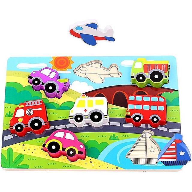 Wooden Transport Chunky Puzzle