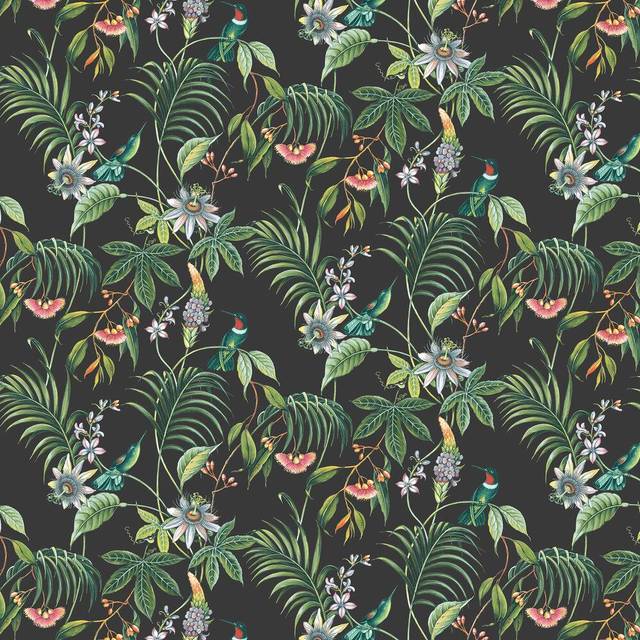 SUPERFRESCO EASY ADILAH DARK WALLPAPER, Black