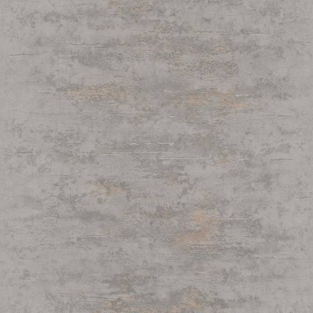 Grandeco Orion Concrete Industrial Stone Distressed Metallic Copper Grey Wallpaper