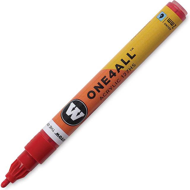 Molotow : One4All : 127HS : Acrylic Marker : 2mm : Traffic Red 013