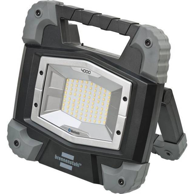 Brennenstuhl Portable Bluetooth Battery Toran 4000 MBA/LED Building Spotlight 40 W for Outdoor Use (Controlled by App, with Power Bank, 3800 lm,