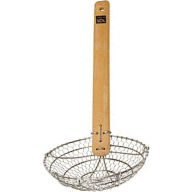 School of Wok Metal Wok Strainer, Stainless Steel