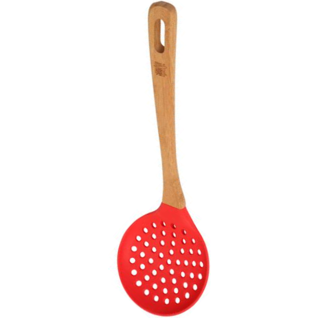School of Wok Silicone Strainer - Red