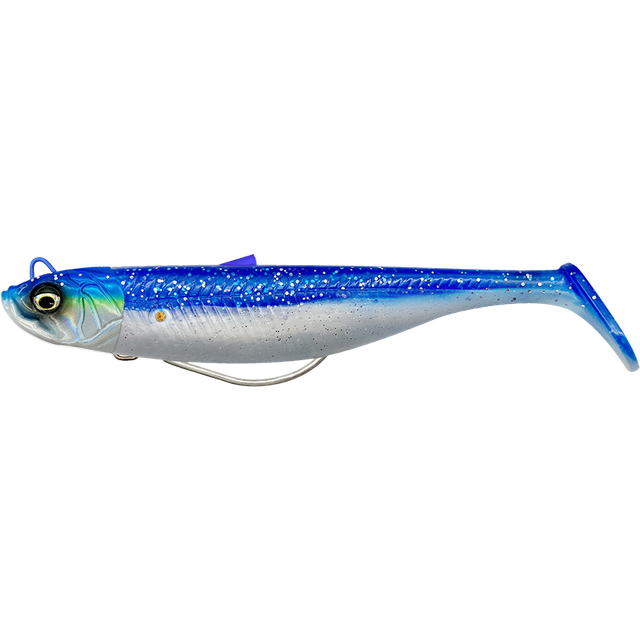 Savage Gear Savage Minnow Weedless 12.5cm 28g Sinking - Blue Pearl Silver