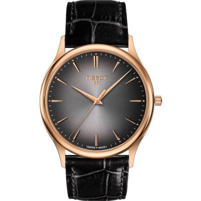 T-Gold Excellence 18K Gold 40mm Mens Watch Black
