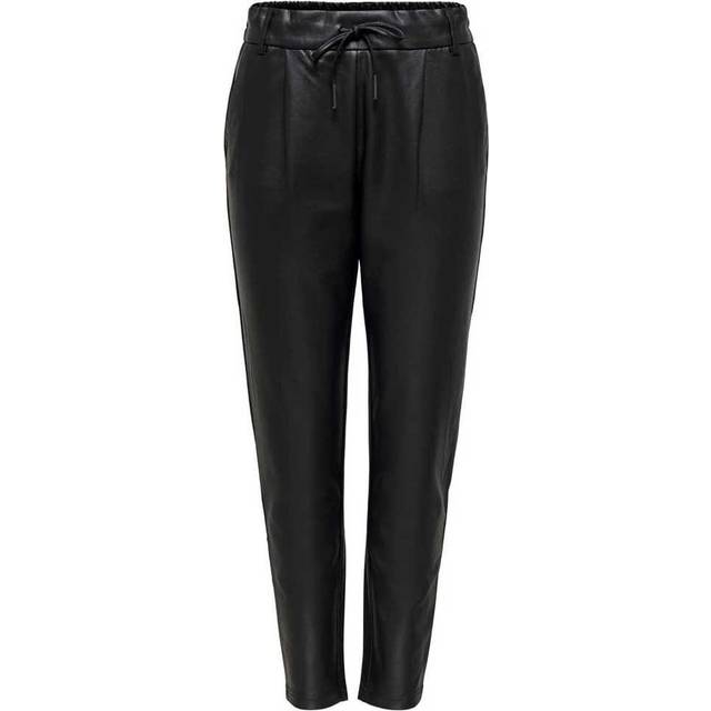 Women's trousers Only Poptrash coated - Noir