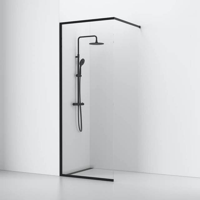 SVEDBERGS Skärmvägg Langfoss rak/fast (Bredd: 90 cm Höjd: 230 cm)