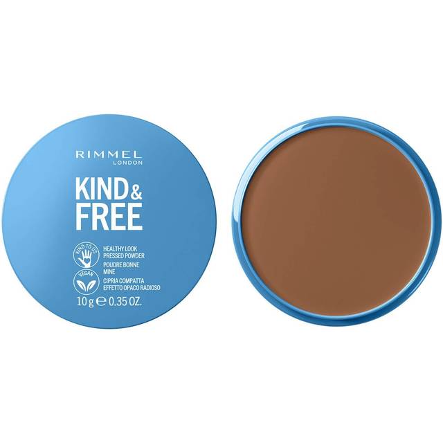 Rimmel Kind & Free Pressed Powder Mattifierande pulver Skugga 50 Deep 10 g