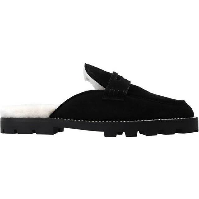 Jimmy Choo Ronnie Suede & Shearling Mule