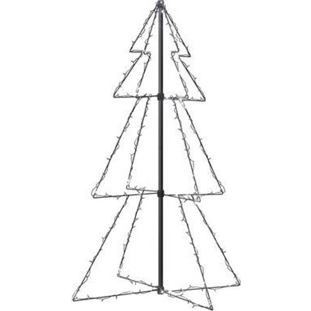 vidaXL Christmas Cone Tree 160 LEDs Indoor and Outdoor 78x120 cm - Blue