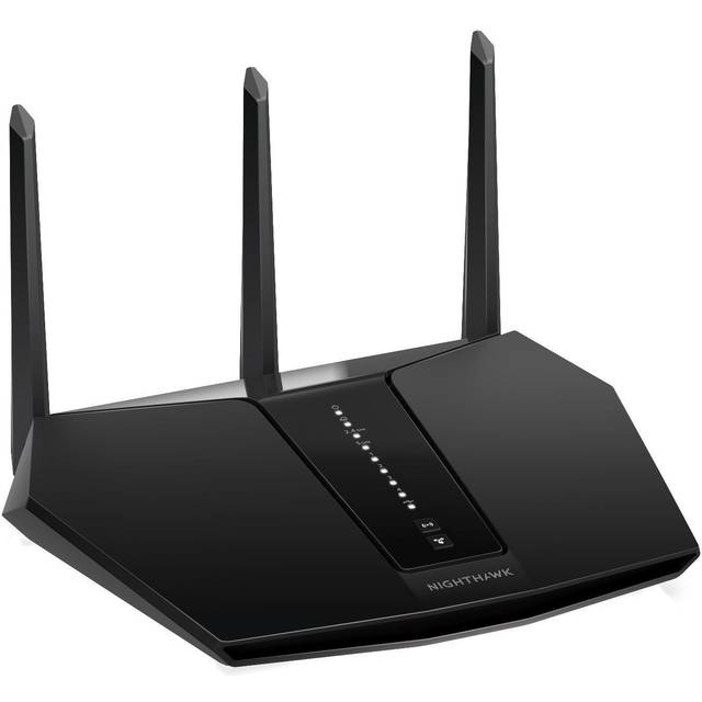 NETGEAR Nighthawk RAX30 AX/5-Stream AX2400 WiFi 6 Router Wireless Router Dual-band (2.4 GHz / 5 GHz) Black