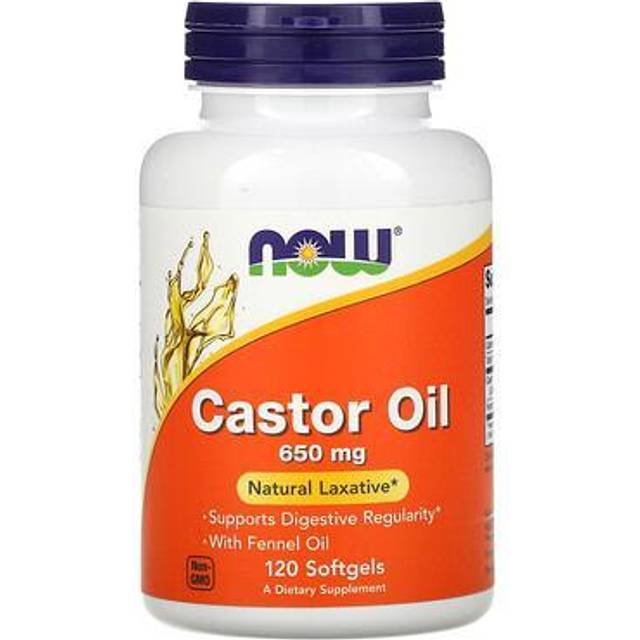 NOW Foods  Castor Oil  650 mg  120 Softgels