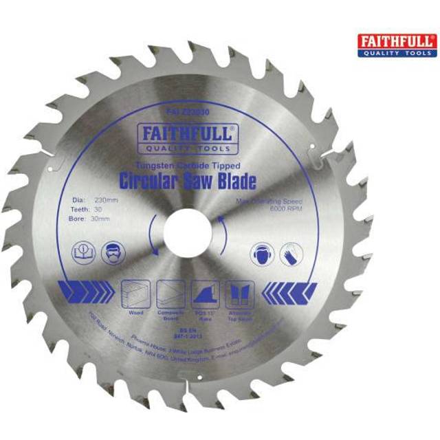 Faithfull Fast Rip TCT Circular Saw Blade 160mm 16T 30mm