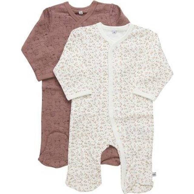 pippi Baby Schlafanzug Mit Füssen småbarn sovkläder, Burlwood, 98 cm