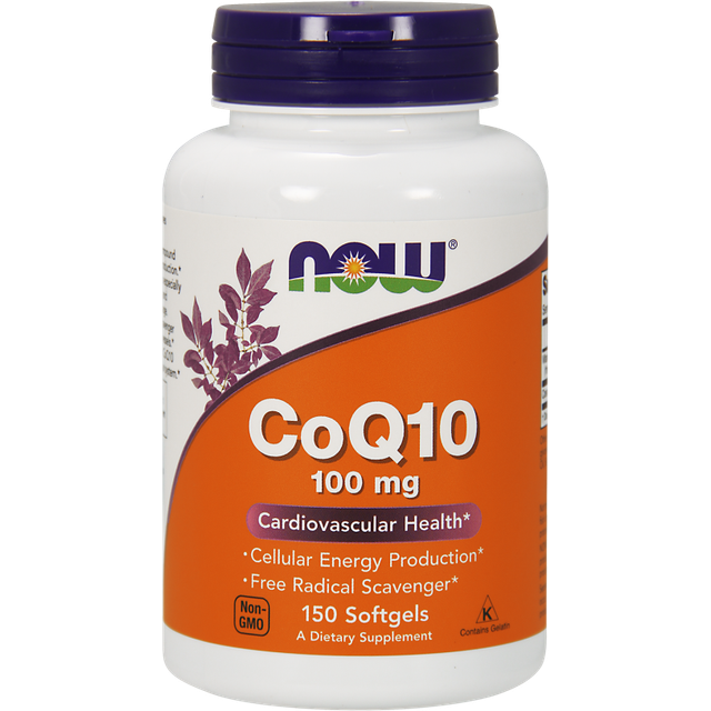 NOW Foods CoQ10 100 mg mjuka kapslar