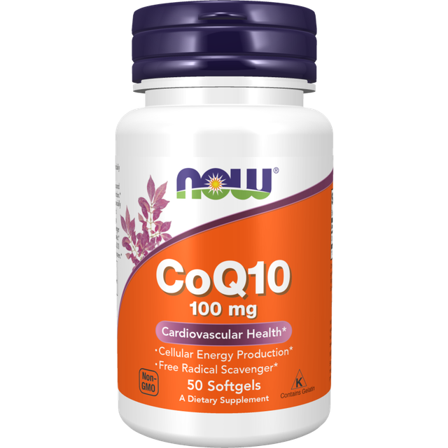 NOW Foods  CoQ10  100 mg  50 Softgels