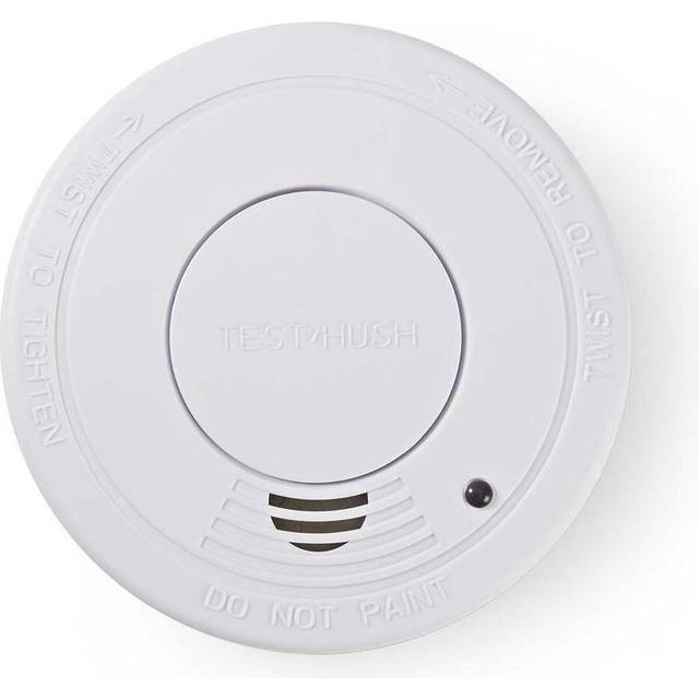 Nedis Röklarm | Batteridriven | Batterilängd upp till: 1 år | EN 14604 | Med paus knapp | Med testknapp | 85 dB | ABS | Vit