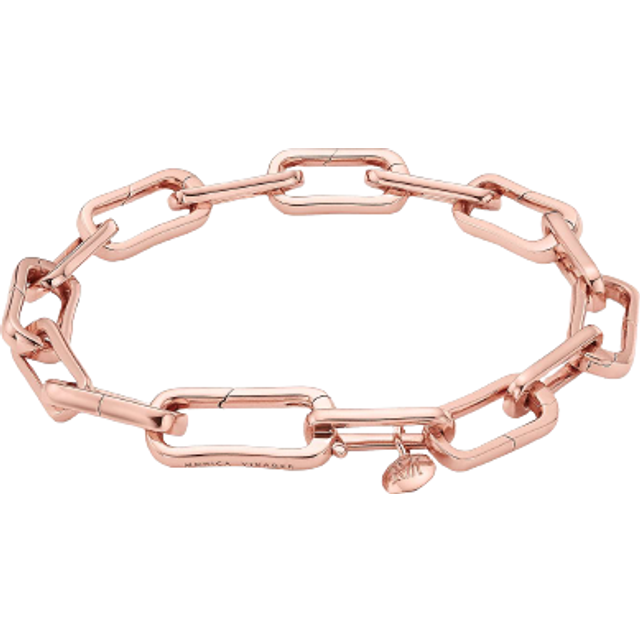 Monica Vinader Womens Rose Gold Alta Capture 18ct Rose-gold Vermeil Charm Bracelet - ROSE GOLD