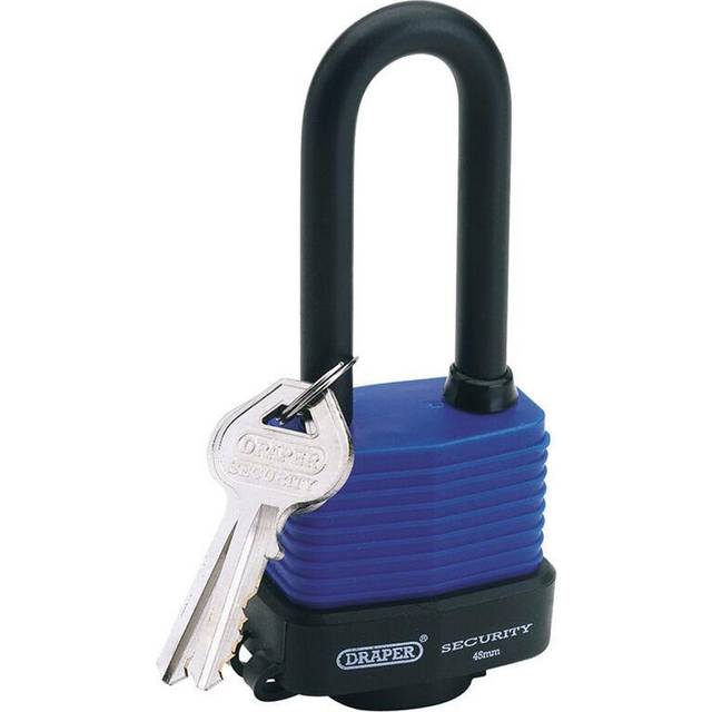 Draper 64177 45mm Weatherproof Laminated Steel Padlock with Extra ...