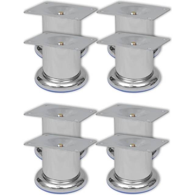 Soffben 8 st rund krom 60 mm