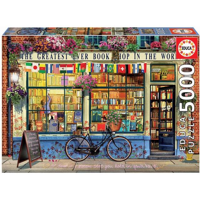 Educa - Greatest Bookshop in The World - 5000 Piece Jigsaw Puzzle - Pu