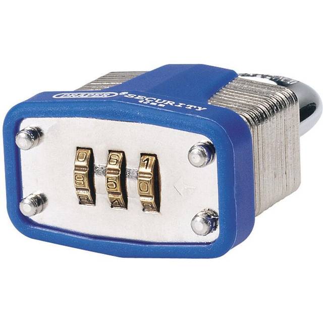 Draper 64157 42mm Resetable 3 Number Combination Laminated Steel P...