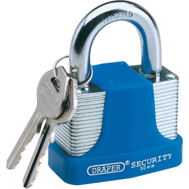 Draper 64179 30mm Laminated Steel Padlock and 2 Keys