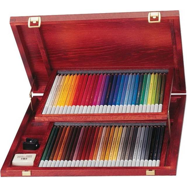 Stabilo carbothello artist pastel chalk colouring pencils - 12 colour metal tin