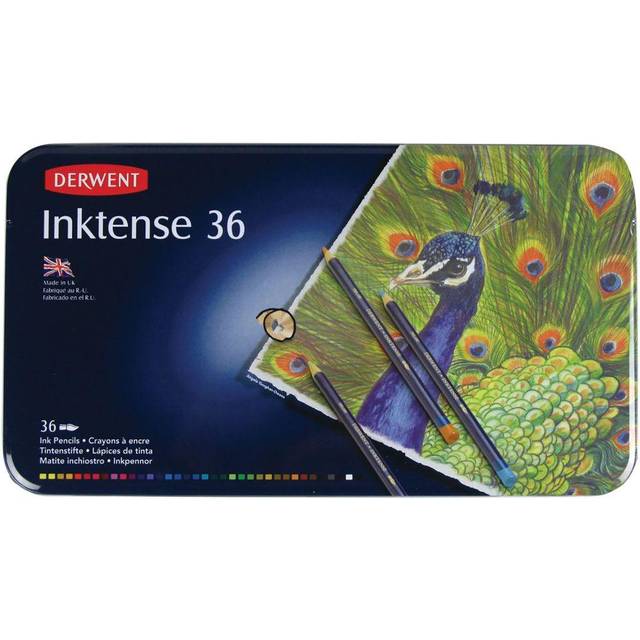 Derwent Inktense Pencil Tin Assorted Colours Set of 36