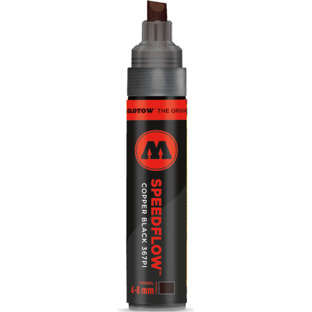 Molotow : Masterpiece 367PI Speedflow Marker : 4-8mm : Copper Black