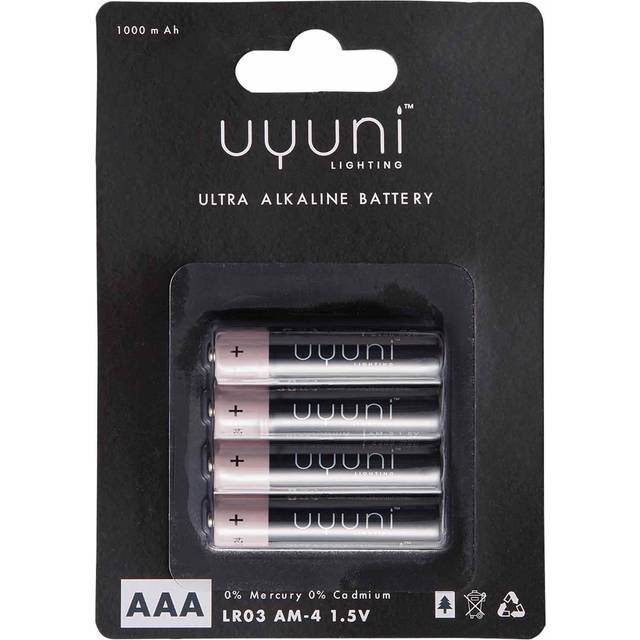 Uyuni Lighting Uyuni Batteri 4-pack AAA - Svart