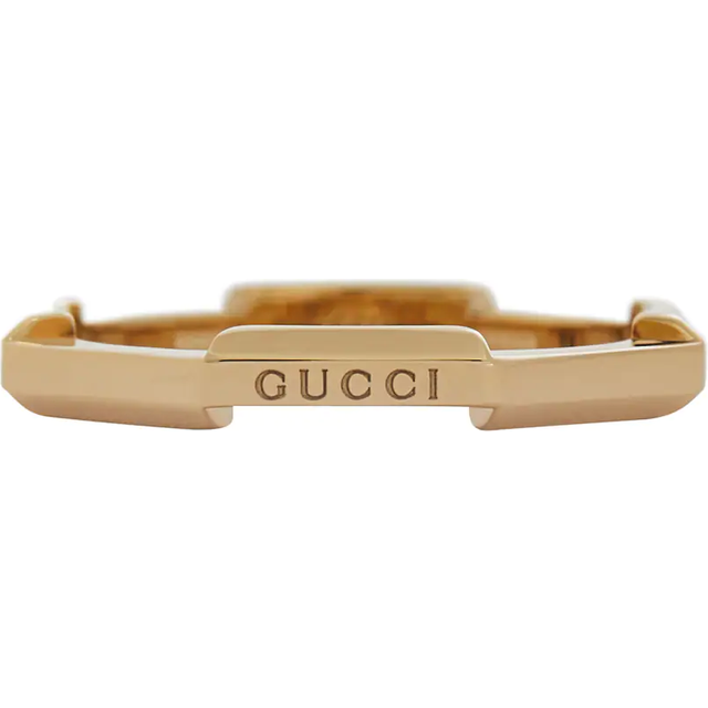 18ct Yellow Gold Gucci Link to Love Ring - Ring Size O