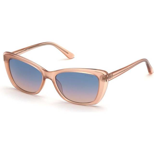 Guess Blue Gradient Cat Eye Ladies Sunglasses GU7774 74W 55 - Pink (OS)